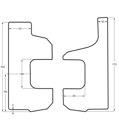 Комплект прирельсовых профилей №3