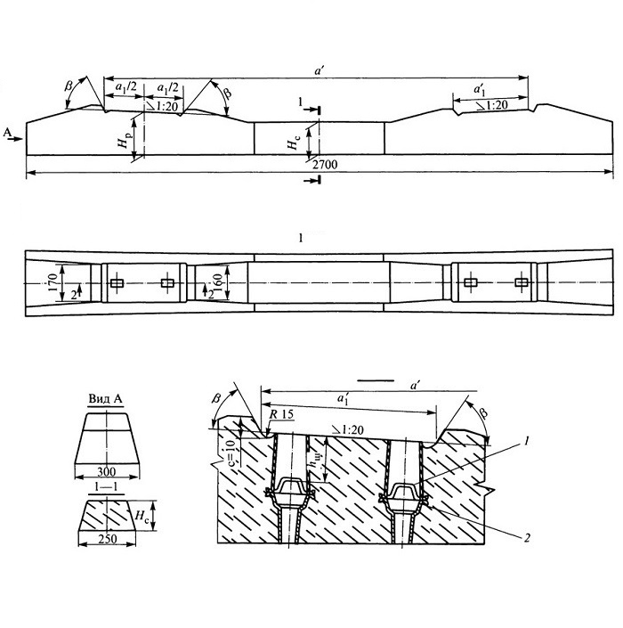 Железобетонные шпалы Ш-3К