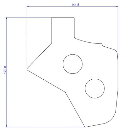 Фиксатор №5, рельсовая прокладка наружняя