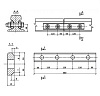 Накладки РС4 под крановые рельсы КР100